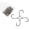 Fishing Lure Single Hook: 50pcs/Box Inline Single Hook for Treble Hook Replacement Size 1