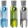 3 in 1 Tiny Cleaning Brush, 3 Pack Cup Lid Cleaner Brushes Set Mini Multi-Functional Crevice Cleaning Brush for Cleaning Baby Bottles, Narrow Neck Bottle, Sport Water Bottle, Tumbler, Glass Vase
