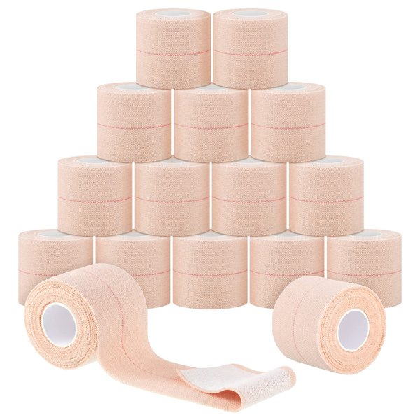 Nuanchu 16 Roll Elastic Adhesive Bandage Tape Self Adherent Cohesive Bandage Wrap Flexible Stretch Elastic Tape for Horses Animals Sports Ankle Knee and Wrist Sprains Strains(2 Inch x 5 Yard)