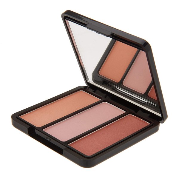 EVE PEARL Blush Trio Blush Palette Everyday Natural Looking Long Lasting Makeup Vitamin E Skincare- Sassy Cheeks
