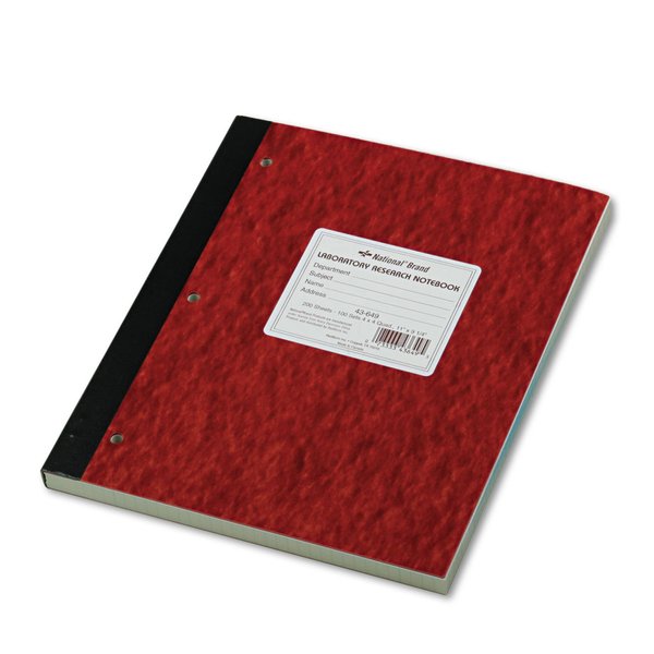 HVAC Premium National Laboratory Notebook, 4 x 4 Quad Ruled, Brown, Cover, 11" x 9.25", 100 Numbered Sets (43649)