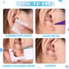 24 Pieces Self Ear Piercing Tool Disposable Ear Piercing Kit Household Ear Piercing Tools Safety Portable Ear Nose Piercing Tools with 24 Pieces Crystal Earring Studs (Silver Earring)