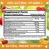 Natural Vitamin C - 100% from Rose Hips, Acerola Cherry and Camu Camu Superfruit 500mg - High Absorption - Immune Support, Skin, Joint and Collagen Booster with Citrus Biflavanoids - 120 Capsules