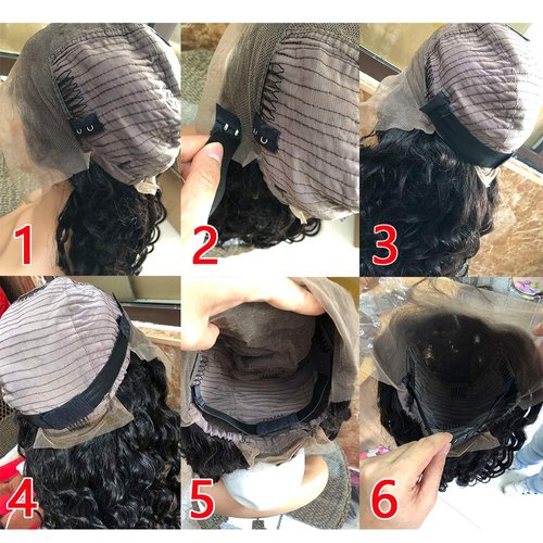 ZigZag Hair 5pcs Adjustable Elastic Band with Hooks for Wigs/Lace Closure/Lace Frontal Sewing Band Black 1.2inch width 9.5inch length (Black-5pcs)