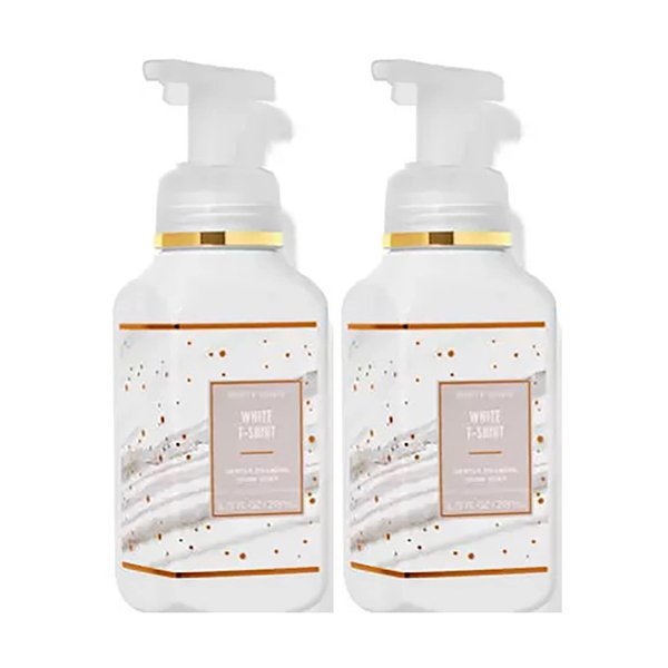 Bath and Body Works White T-Shirt Gentle Foaming Hand Soap 8.75 Ounce 2-Pack (White T-Shirt), 1.25 pounds