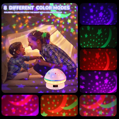 MINGKIDS Toys for 3-8 Year Old Girls Boys,Timer Rotation Star Night Light Projector Kids Twinkle Lights, 2-9 Year Olds Kids Chritsmas Birthday Gifts,Teen Toddler Baby Girls Boys Gifts