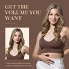 GOO GOO Clip in Hair Extensions Real Human Hair, 16inch 120g 7Pcs, 3/8/613 Balayage Walnut Brown to Ash Brown and Bleach Blonde, Remy Human Hair Extensions Clip ins for Women, Natural Human Hair