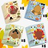 Happy Storm Thanksgiving Stickers for Kids, 24 Sheets Make a Turkey Face Stickers Bulk, Turkey Stickers for Kids, Thanksgiving Crafts for Kids, Thanksgiving Party Favors Supplies Activities Gifts