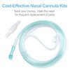 10PCS Adult Soft Nasal Cannula, 7 FT Nasal Tubing for Oxygen, Included 5PCS Nasal Cannula Oxygen Tubing and 5PCS Tubing Connectors - Standard Connector