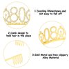YARIEW 80th Birthday Decorations Gold Crown + 80 & Fabulous Birthday Sash + Pearl Pin Set, 80th Birthday Sash and Tiara for Women, Happy 80th Birthday Gifts for Women, 80th Birthday Party Favor