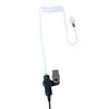 KEYBLU 10 Pcs Clear Acoustic Coil Tube Replacement for Two Way Radio Sercurity Earpiece, Headset (with Connector 10 Pack)