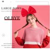 Olbye Red Bow Headbands Christmas Headband with Bows Xmas Headpiece Big Fleece Bowknot Hair Hoop Party Decorations Cosplay Headdress Christmas Costume Hair Accessories for Women Girls (A-Red)