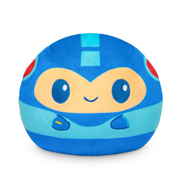 TeeTurtle Mega Man Reversible 4" Plushie - Mega Man and Rush - Officially Licensed Capcom Cute Kawaii Soft Stuffed Animal Fidget Toys