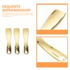 3pcs Makeup Spatula Small Alloy Face Cream Spoon Reusable Mask Scoop Beauty Tools for Facial Cosmetic, Face Mask (Golden)