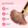 AIRSEE 3PCS Acrylic Nail Brush Set, Size 8/10/14 Beginner & Professional Nail Brushes for Acrylic Application, Acrylic Powder Nail Art Extension and 3D Nail Carving, 3A+ Nylon Nail Brushes