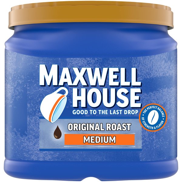 Maxwell House The Original Roast Medium Roast Ground Coffee (30.6 oz Canister) ( packaging may vary )