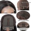 Bob Wig Human Hair 14inch HD Lace Front Wigs for Black Women Human Hair Glueless Short Human Hair Wigs for Black Women Pre Plucked Short Straight Bob Wig 180% Density (bob wig human hair, 14 Inch)