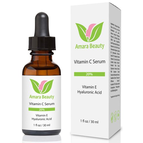 Vitamin C Serum for Face 20% with Hyaluronic Acid & Vitamin E, 1 fl. oz.
