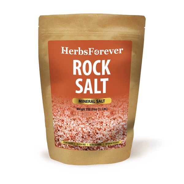 HerbsForever Rock Salt Powder – Mineral salt – Maintain Healthy Digestion and Appetite – Non GMO, Vegan – 230 Gms