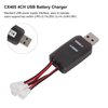 SUNGOOYUE CX405 4CH USB Battery Charger, Plastic Micro Mini USB Battery Charger for 1S 3.7V Lipo LiHV 3.8V Battery for RC Helicopter