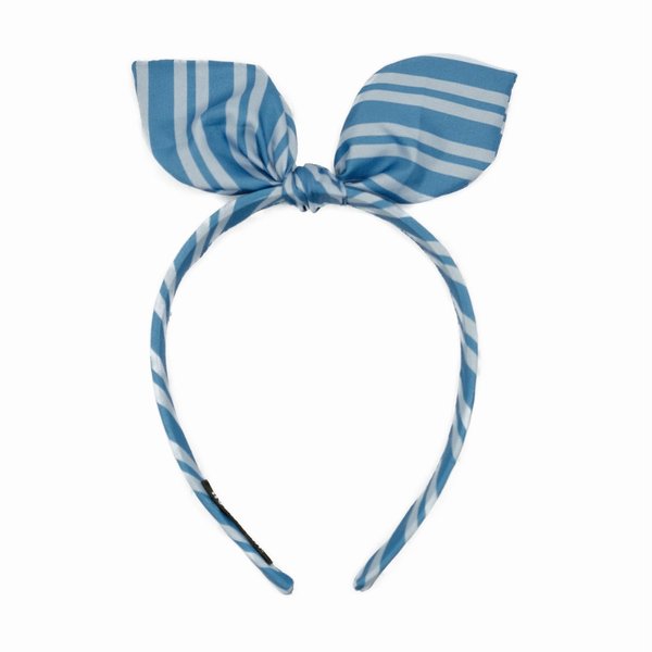EnKaRui Wizard Stripe Headband Magical House Knotted Bow Headwear Halloween Costume Accessory Christmas Party Decorations Blue