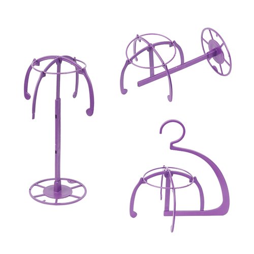 Appearanz 3in1 hair Wig Stand Portable Collapsible Holder Durable Wig Display 13.8 Inch Tool Travel Stand for All Wigs