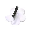 Koolgil Women's Fashion Hawaiian Foam Plumeria Flower Clips Plumeria Flower Bowknot Hair Clip for Bridal Wedding Luau Beach Tropical Vacation Party Hair Decorations (3 Sizes White)