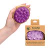 TADA BEAUTY Scalp Massager Hair Shampoo Brush Shower Soft Silicone Scalp Scrubber l Head Massager for Hair Growth for Women, Men and Kids (Purple Pink)