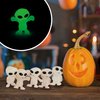 Glow in The Dark Alien Figurines for Kids - 50 Pcs Small Halloween Party Favors - Goodie Bag Fillers - Pinata Stuffers - Halloween Toys - Bulk Gifts for Kids - Vending Machine Toy - Easter Toys