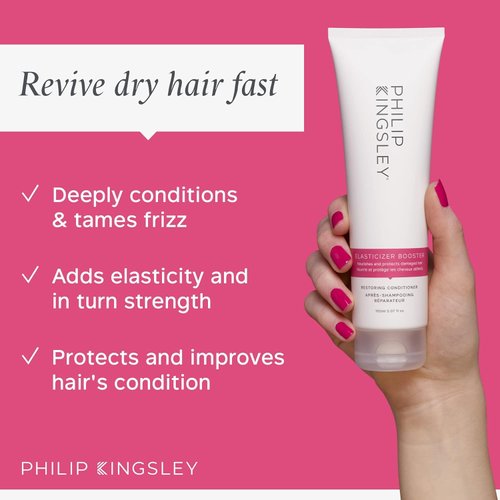 PHILIP KINGSLEY Elasticizer Booster Conditioner Hair Mask Deep-Conditioning Treatment for Dry, Damaged, Coloured, All Hair Types, Hydrates, Strengthens Hair, and Tames Frizz, 150 ml