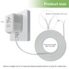 SigeIy Doorbell Transformer 24V 500MA Doorbell Power Adapter AC110-120V to AC24V, Compatible with Ring, Nest, Eufy, Wyze, Arlo Visual Doorbell (with 32.8ft Cable White)