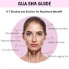 Nykaa Naturals Gua Sha Stone - Tones Facial Muscles, Reduces Eye Bags - Prevents Acne and Reduces Black Circles - Rose Quartz - 1 pc