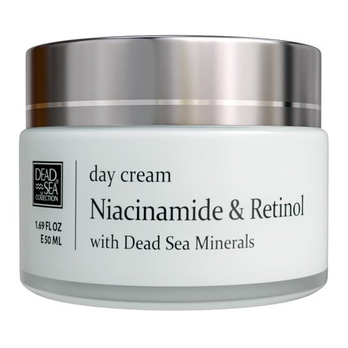 Dead Sea Collection Niacinamide & Retinol Anti-Wrinkle Day Cream - Face Moisturizer with Niacinamide and Retinol - Firming Cream with Dead Sea Minerals and Retinol - 1,69 Fl. Oz