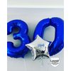 Navy Blue 30 Number Balloons, 40 Inch Giant Number 30 Balloons Foil Mylar Helium Dark Blue Number Balloons for 30th Birthday Party Supplies Anniversary Event Celebration Decorations