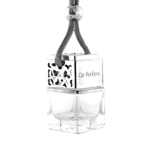 Chose Your Scent Chose Your Color Car Freshener Diffuser Made With Essential OIls Made In USA Vegan (Floral, Silver)