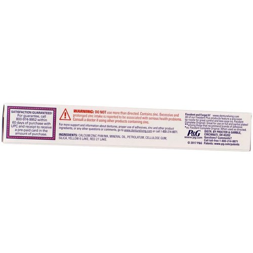 Fixodent Plus Denture Adhesive Cream 2 oz