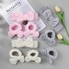 Spa Headband and Wristband Set,Face Wash Spa Headband and Wristband Set, Face Wash Headband Makeup Skincare Headband Wrist Bands Microfiber Wristbands for Women Girls Skin Care-Beige+Grey