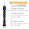 62 Pieces Pin Vises Hand Drill Bits Set Micro Twist Manual Rotary Hobby Drill Tools with Clamp for Jewelry Making, Craft Carving, DIY, Woodworking, Plastic, Shells, Resin or Model Making (0.3-3.0mm)