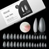 300PCS Full Matte Short Almond Gel Nail Tips,ROSALIND 15 Sizes Full Cover Almond Nail Tips Acrylic Fake Nails Extension Nail Art,Soak Off Soft Gel Nail Tips with Box (Pre-shaped No Filed)
