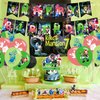 Luigi's Mansion 3 Party Decorations,Luigi's Mansion 3 Party Supplies,Luigi's Mansion Themed Includes Banner,Cake Toppers and Luigi Balloons for Luigi's Mansion 3 Birthday Decorations