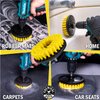Chemical Guys ACC507 Medium Duty Spinner Multi-Surface Drill Brush Attachment (Fits Any Standard Drill - Power Scrubber Removes Stains & Cleans Floor Mats, Upholstery & Carpets), Yellow