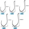 Fishing Catfish Hooks Big River Bait Hooks 100pcs Black Nickel High Carbon Steel Strong Fishing Hooks Saltwater