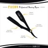 100 BLADES + Facón Professional Classic Japanese Straight Edge Barber Razor - Salon Quality Cut Throat Shavette
