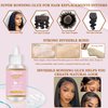 Lace Wig Glue, Missicee Wig Glue Lace Glue for Lace Front Wigs, Strong Hold Lace Front Wig Adhesive Glue Kit with Hair Styling Tools- Wig Glue Remover/Hair Wax Stick/Edge Control Gel/Elastic Band