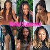 Afro Twist Hair 28 Inch 3 Packs, Springy Afro Twist Hair Pre Fluffed Spring Twist Hair Pre Stretched Wrapping Hair for Soft Locs Hair Extensions (Blue#)
