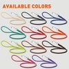 Dogline 3/8-Inch Wide Soft Padded Rolled Round Leather Dog Leash Lead, 4-Feet, Orange