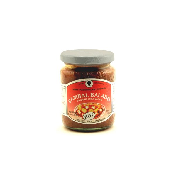 Sambal Balado (Hot) - Padang Chilli Sauce - 8.47oz (Pack of 1)