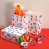 Clabby 24 Pieces Paw Bags Gift Bags Dog Party Favors Puppy Dog Paw Print Treat Bags Paper Dog Goodie Bag for Dog Pet Party Favors 5.9 x 3.1 x 8.3 Inch