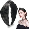 HAIMITI Halloween Headband Spider Web Hair Accessories Black Headbands Funny Wide Knotted Non Slip Hair Bands For Women Girls Hair Halloween Costume Party Supplies Decoration 1pcs