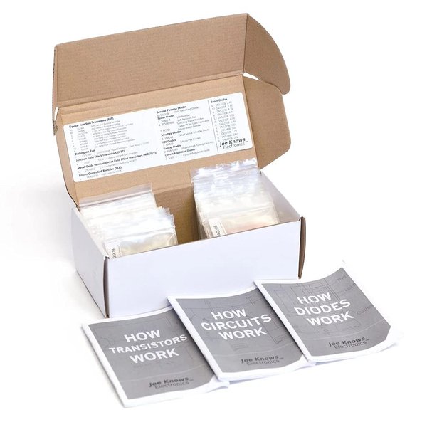 Joe Knows Electronics Semiconductor Kit (320 Transistors & Diodes)